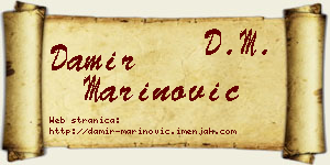 Damir Marinović vizit kartica